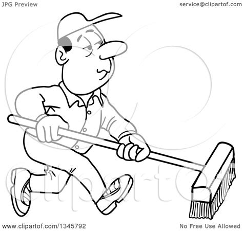 janitor clipart|janitor clipart black and white.